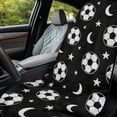 thumbnail image 3 of Xixirimido Car Accessories Sweat Towel Seat Cover Universal Non-Slip for Car Truck SUV Athletic Running Towel for Workout Outdoor Sport Activities, Soccer Balls Moon Stars, 2Pack, 3 of 8