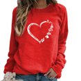 thumbnail image 2 of Blouse pour Femme Nouveau T-shirt à Manches Longues à Col Rond avec Imprimé Love, 2 of 5