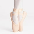thumbnail image 1 of Chomel Ballerines de Ballet pour Filles, Chaussures de Pointe Rose Rouge pour Femmes, Chaussures de Ballet en Satin et Toile pour Danser Beige, 1 of 5