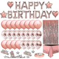 thumbnail image 1 of Birthday Party Decorations Set, Happy Birthday Balloons Banner, Foil Fringe Curtain, 1 of 1