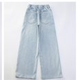 thumbnail image 4 of Cute Baggy Jeans for Teen Girls Elastic Waist Wide Leg Jeans Y2𝐊 Streetwear Kids Straight Leg Denim Pants Trousers, 4 of 9