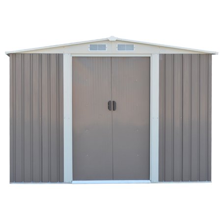 Costway 8.5x8.5FT Outdoor Garden Storage Shed Tool House 
