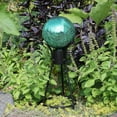 thumbnail image 5 of Achla Design Crackled Glass Garden Gazing Globe, 6 Inch, Emerald Green, 5 of 5