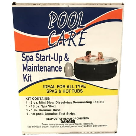 - Qualco QLC-14888 Spa Hot Tub Chemical Start Up Home Maintenance Kit with Bromine