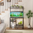 thumbnail image 5 of 40 Gallon Fish Tank Stand for Standard & Breeder Tanks | Fits 40 Gal Long/Tall/Breeder Tanks for Aquarium, Reptile Terrarium & Turtle Tank. Top Shelf, AC Outlet, 37.4"Lx19.7"W, Black, 5 of 7