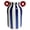 Blue, variant on Ceramic Striped Flower Vase with Dual Handles, Hand Painted Small Decorative Vase for Flower, Pampas Grass, Wide Mouth Bud Vase for Living Room Kitchen