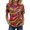 Red, variant on Graphic Tees for Women Carnival Graphic Short Sleeve Tee Crewneck Top Summer Wardrobe Shirt for Women