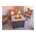 thumbnail image 3 of Modern Square Fire Pit - Outdoor Patio Heater, Propane Fire Table, Stylish Garden Fireplace for Entertaining, 3 of 4