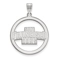thumbnail image 1 of Solid 925 Sterling Silver Official University of San Francisco L Pendant Charm in Circle - 33mm x 26mm, 1 of 3