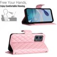 thumbnail image 4 of for Motorola Moto G 5G 2023 Wallet Case, Elegant Card Holder Cash Slot PU Leather Kickstand Shoulder Strap Shockproof Protective Flip Women Girls Case Cover for Moto G 5G 2023, Pink, 4 of 6