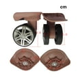 thumbnail image 2 of yotijay 2Pcs Luggage Wheels Suitcase Casters Replacement Swivels Wheel Sturdy Silent Rose Golden, 2 of 9