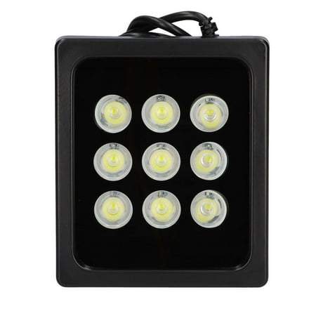 

DC12V 9 Beads White Light Camera Fill Light 9W CCTV Camera Light Surveillance Fill Light with IP66 Waterproof Great Thermal Dissipation for In/Outdoor Security Camera