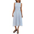 thumbnail image 2 of CIENVNSTG Women's Fashion Dress A-Line Classic Breathable Holiday Dress Flowy Eye-Catching Party Dress, 2 of 5