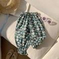 thumbnail image 2 of MEZZALL Girls Floral Print Casual Pants Long Comfortable Breathable Outdoor Play Trousers For Toddler Kids Age 3-14 Years Lovely Baby Wear, 2 of 3