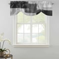thumbnail image 5 of Tie Up Valance for Windows Black Painting Curtains Valances Rod Pocket Valance Window Treatments Grey Abstract Graffiti Art Balloon Curtains for Kitchen Living Room Bedroom Bathroom Decor 42x12 Inch, 5 of 9