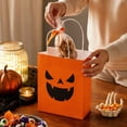 thumbnail image 4 of Halloween Candy Gift Bags,Pumpkin Style Kraft Paper Candy Goodie Bags with Handle,Perfect for Candy,Treats,and Party Favors, 4 of 6