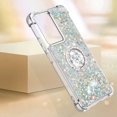 thumbnail image 4 of Funda para Xiaomi POCO F5 Pro 5G con Brillo Líquido Flotante, Purpurina, Parachoques y Anillo Giratorio Soporte, 4 of 5