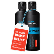 Bump Patrol Maximum Strength Aftershave Treatment Serum – Razor Bump Stopper and Ingrown Hair Treatment for Men and Women, Fast Acting Formula - 2 oz (Pack of 2)