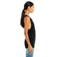 thumbnail image 3 of Bella Canvas Womens Flowy Scoop Blended Muscle Tank, S, Black Heather, 3 of 3