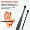 thumbnail image 4 of Kit de Limpieza de Oídos Único Bargains, Seguro y Efectivo, Herramienta de Eliminación de Cerumen de Acero Inoxidable Negra, 10 Pcs, 4 of 6