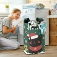 thumbnail image 5 of Yayeee Freestanding Laundry Hamper with Handle Collapsible Large Storage Basket for Clothes, Christmas Cat, 5 of 7
