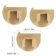 thumbnail image 3 of 3Pcs Ergonomic Sewing Form Set Plastic Flexible Stitching Aid for Craft brown, 3 of 4