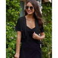 thumbnail image 2 of Vine Women's Short Sleeve Cardigan Cropped Open Front Bolero Shrug for Dresses,Shrugs for Women,Black Cardigan for Women, 2 of 6