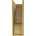 thumbnail image 4 of 9"W x 18"D x 27"H Classic Ridgewood Rough Cedar Woodgrain TimberThane Corbel, Primed Tan, 4 of 6