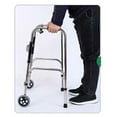 thumbnail image 1 of Andador Plegable Para Personas Mayores, Evita Resbalones Andador Plegable Para Discapacitados 6 Altura Ajustable Con Ruedas Para Uso En Viajes, 1 of 7