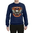 thumbnail image 2 of Wild Bobby, Lead Follow or Get The Hell Out Of The Way MC 1969 Motorcycle Pop Culture Unisex Crewneck Graphic Sweatshirt, Navy, Medium, 2 of 3