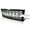 Black with Chrome Trim, variant on Spec-D Tuning Glossy Black Honeycomb Front Bumper Hood Grill Grille w/ Black Trim Compatible with 2019-2022 Chevy Silverado 1500 WT