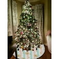 thumbnail image 4 of GZHJMY Christmas Tree Skirt, 30" Xmas Tree Skirts Christmas Gold Snowflake on Lines Christmas Tree Mat for Christmas Holiday Party Ornaments, 4 of 6