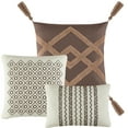 thumbnail image 3 of Anaya 7 Piece Embroidered Comforter Set in Beige/Ivory by Nanshing, Queen, 3 of 5