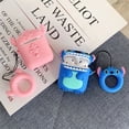 thumbnail image 5 of LEWOTE Apple Apple AirPods 1 & 2 3D Anime Shockproof Earbud Case, Stitch Pink, 5 of 5