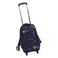 thumbnail image 1 of Double Handle Rolling Backpack, Wear  Wheels Large Capacity Breathable Multi Layer Wheeled Backpack Aluminum Alloy Trolley Bar with 2 Wheels for School, 1 of 8