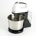 thumbnail image 2 of Batidor de huevos, batidor electrónico ajustable de acero inoxidable para el hogar, batidor de Mezclador de alimentos para crema, enchufe estadounidense de 110V, 2 of 5
