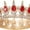 Gold red, variant on Papapt Crown for Women, KC Gold Rhinestone Queen Crown, Elegant Tiara for Bridal, Birthday & Costume Events, Crystal Princess Hair Accessories