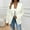 White, variant on Zedker Velvet Blazers for Women Business Casual Notch Lapel One Button Suit Jacket Elegant Long Sleeve Slim Fit Fall Blazers Army Green, Size S-XXL