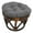 Gray, variant on International Caravan Rattan Footstool with Twill Cushion