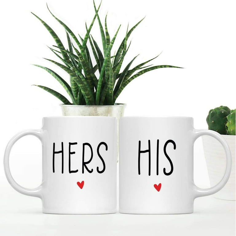  Peohud 2 Pack 14 Oz Couple Coffee Mugs, Wedding Gifts for  Couple Bride and Groom, Porcelain Wifey and Hubby Cups Set for Latte,  Cappuccino, Tea, Bridal Shower and Married Couples Anniversary 