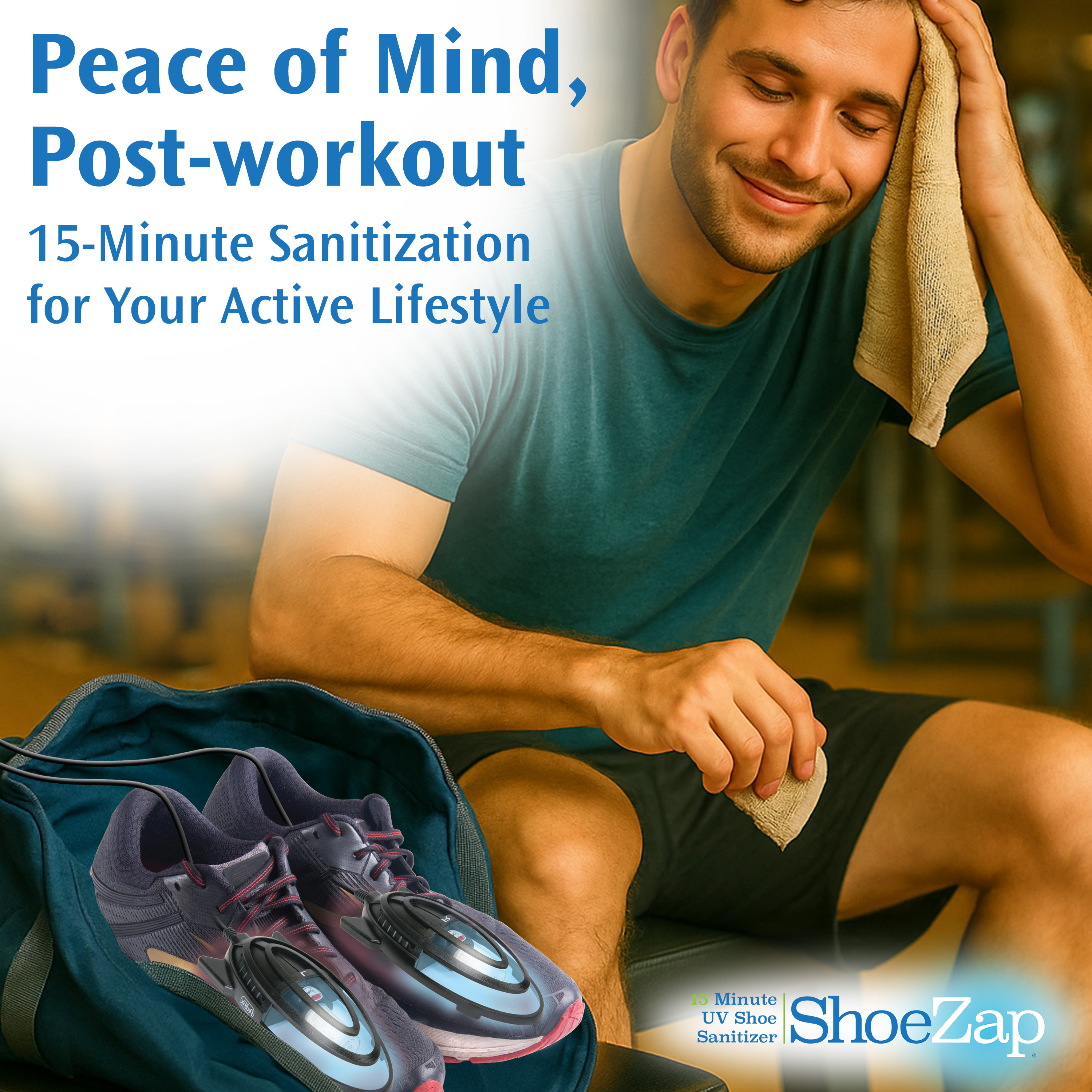 PediFix ShoeZap UV Shoe Deodorizer, 15-Minute Freshening Cycle