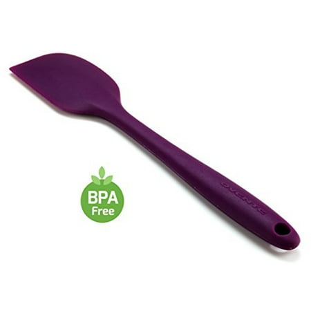 Ovente BPA-Free Premium Silicone Spatulas with Stainless Steel Core, 500?F Heat-Resistant, Non-Stick, Dishwasher Safe, Ergonomic Design, Multi-Color ? Purple