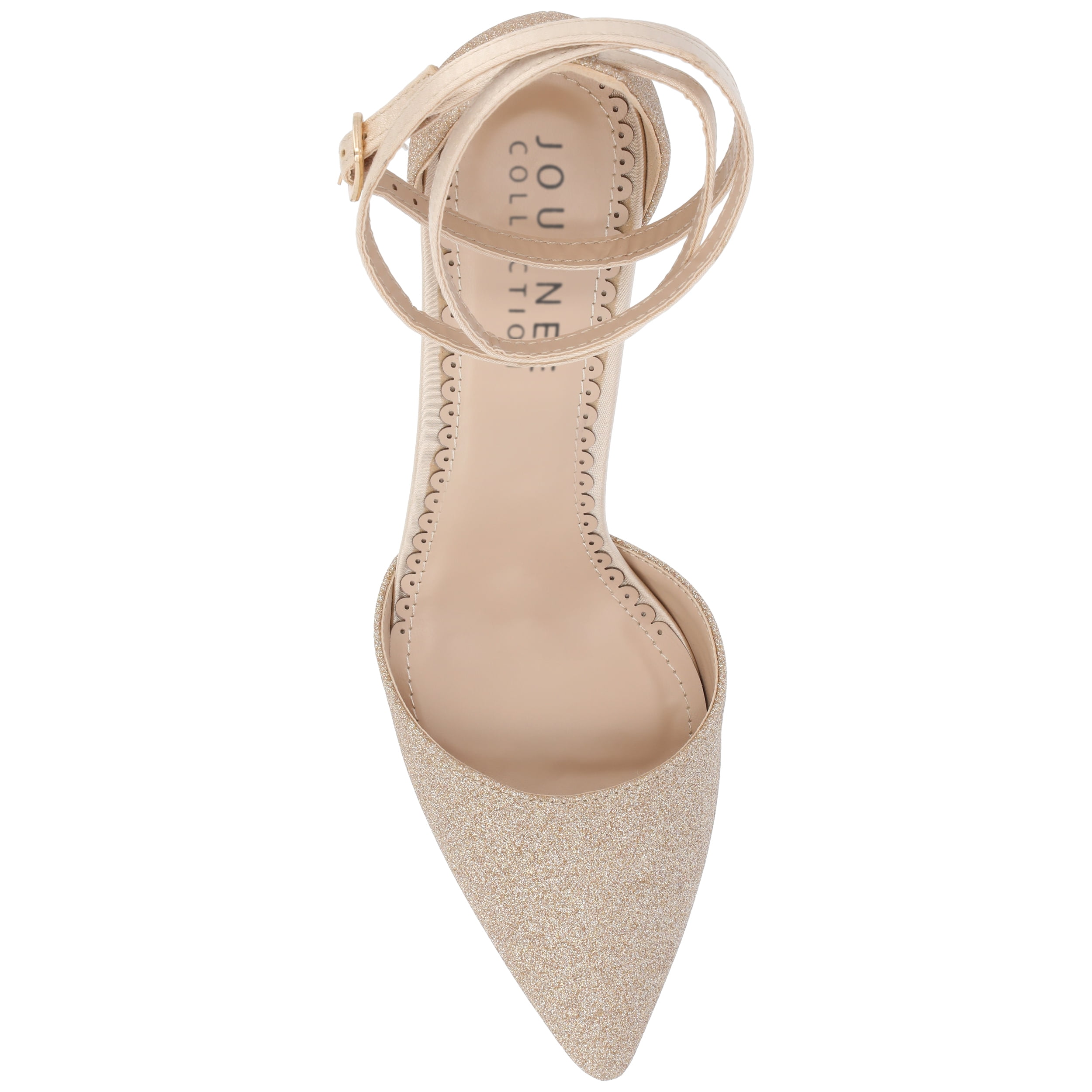 Journee Womens Luela Pointed Toe Mid Heel Evening Pumps