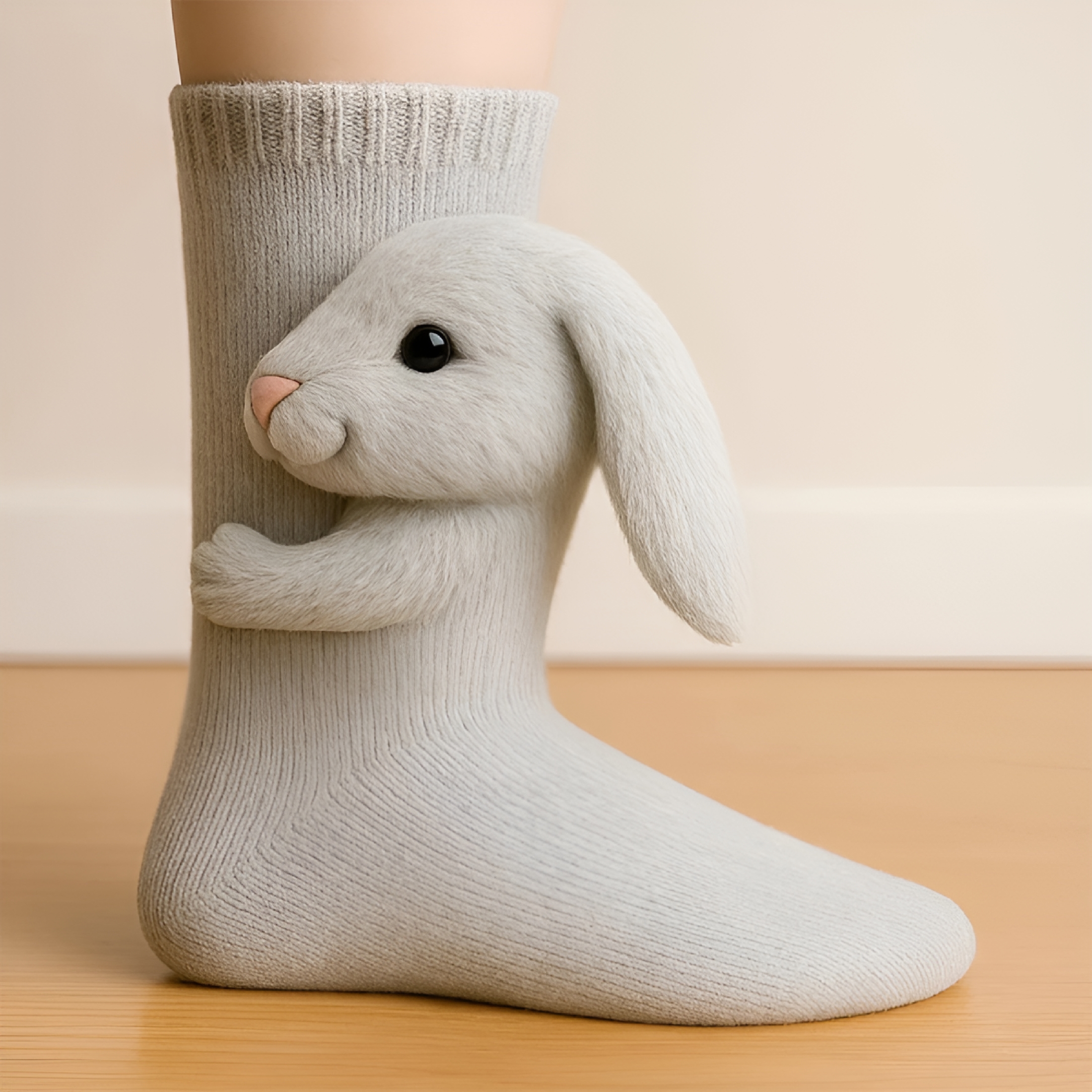 TELOLY 2026 New 3D Knit Animal Socks, Cute Hand Crochet Knit, Christmas Stocking Stuffers Must-Have, Funny Warm Soft Socks for Holiday Gifting, Winter Essential