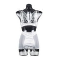 thumbnail image 1 of Conjunto De Sujetador Con Aros Transparente Ropa Interior De Perspectiva Sin Mangas Conjunto De Camisón Con Cordones En La Espalda Lencería De Liga 4 Pcs Sin Mangas ANGGREK  Otros, 1 of 6