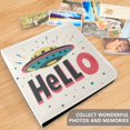 thumbnail image 4 of FORMRS 3 Ring Photo Album 4"x6" Self Adhesive Large Capacity PU Leather Cover, Beige UFO, 4 of 8