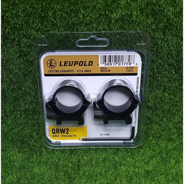 Leupold QRW2 30mm ■ リング Leupold QRW2 30mm Quick-Release Weaver Rings, Medium, Gloss