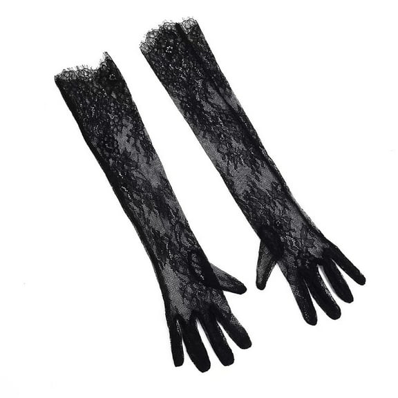 AOOOWER 1pair Luxurious Lace Gloves Transparents Exquisites Glove Princesses Gloves