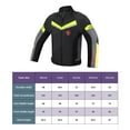 thumbnail image 7 of Motorcycle Jacket Motorbike Jacket with Clothing Breathable High Bright Reflective design Tear Resistant Lightweight Motocross Jacket Black Green XXL, 7 of 7