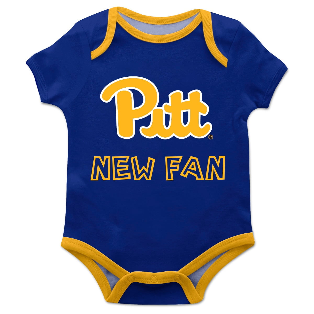 Infant Blue Pitt Panthers New Fan Bodysuit